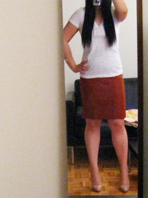 J.Crew Perfect Pencil Skirt - Cinnamon Stick