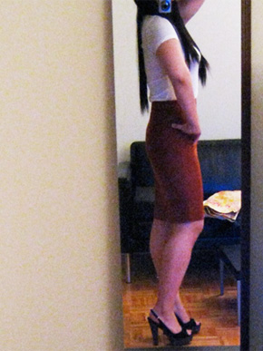 J.Crew Perfect Pencil Skirt - Cinnamon Stick