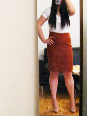 J.Crew Perfect Pencil Skirt - Cinnamon Stick