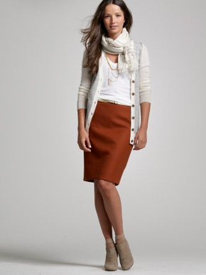 J.Crew Perfect Pencil Skirt - Cinnamon Stick