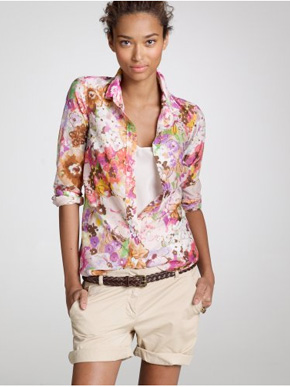 J.Crew Watercolor Pastiche Cardigan