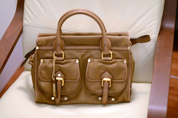 Burberry Medium Pocket Detail Bowling Bag