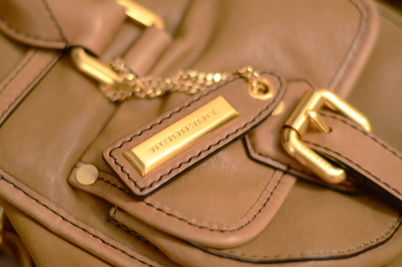 Burberry Medium Pocket Detail Bowling Bag