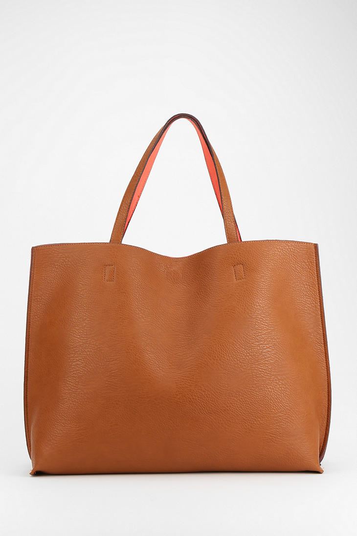 Urban Outfitters Reversible Vegan Leather Oversized Tote
