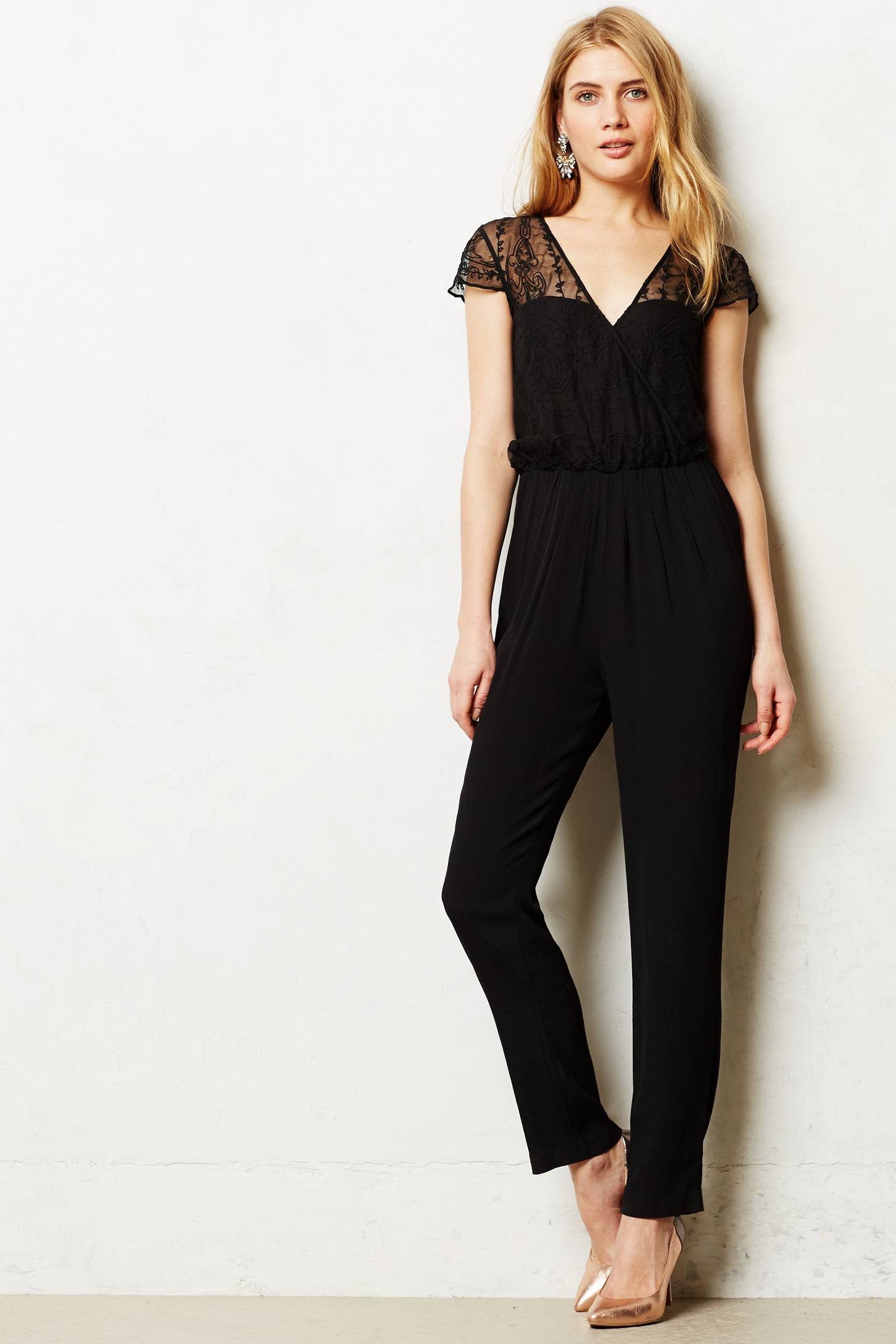 Georgette Embroidered Jumpsuit