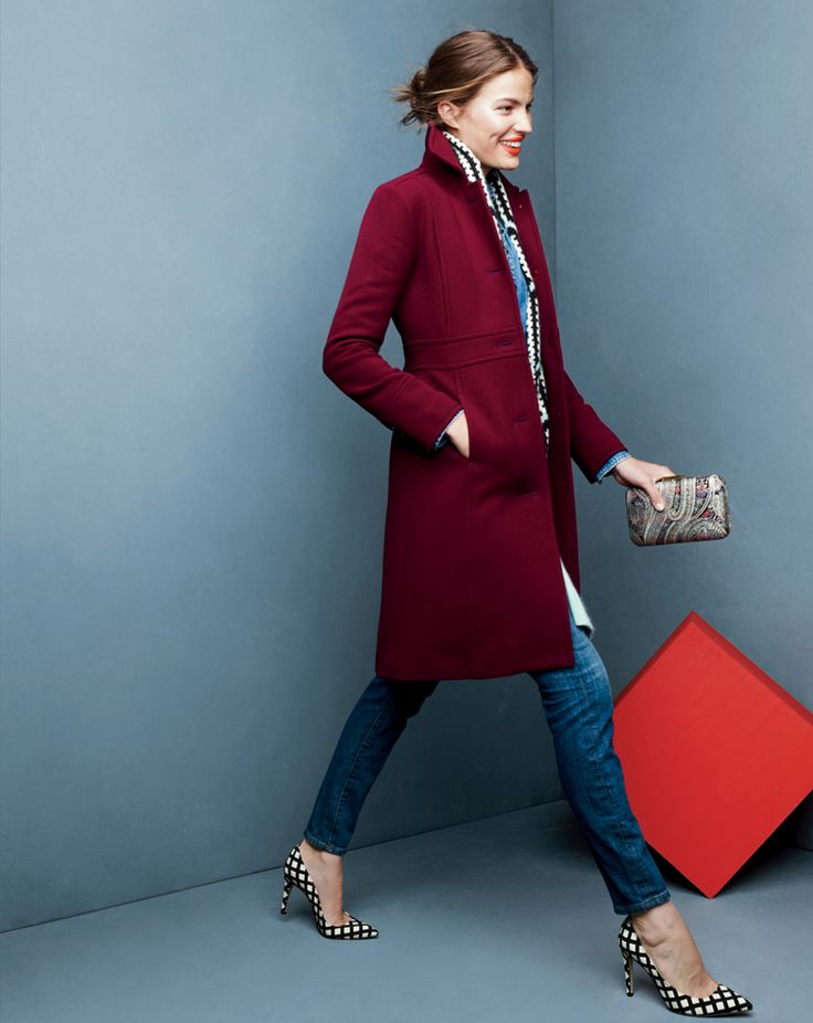 J.Crew Double Cloth Lady Day Coat with Thinsulate