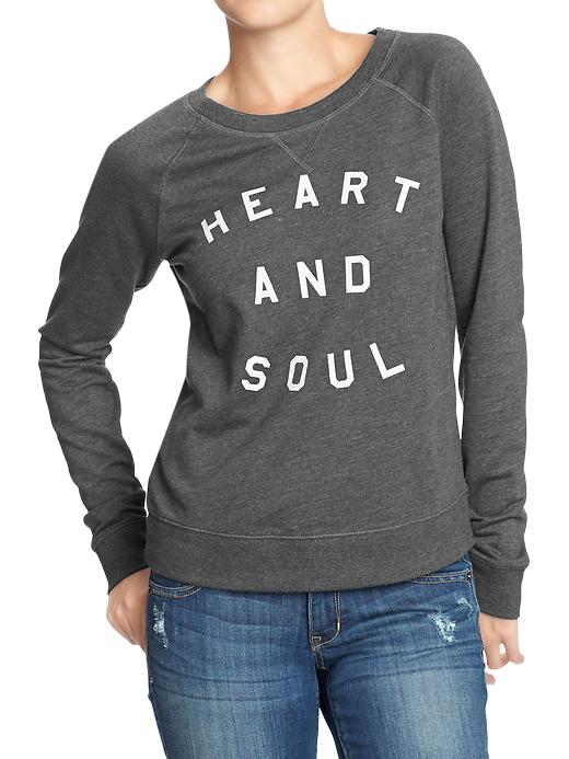 Old Navy Heart and Soul Terry-Fleece Raglan Sweatshirt