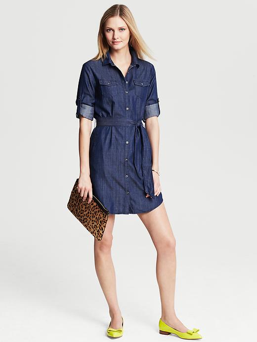 Banana Republic Chambray Shirt Dress