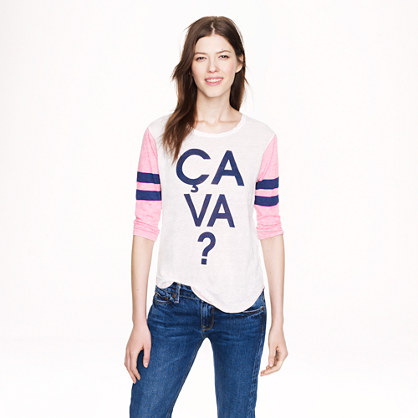 J crew best sale baseball tee