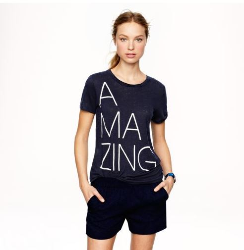 J.Crew Amazing Linen Tee