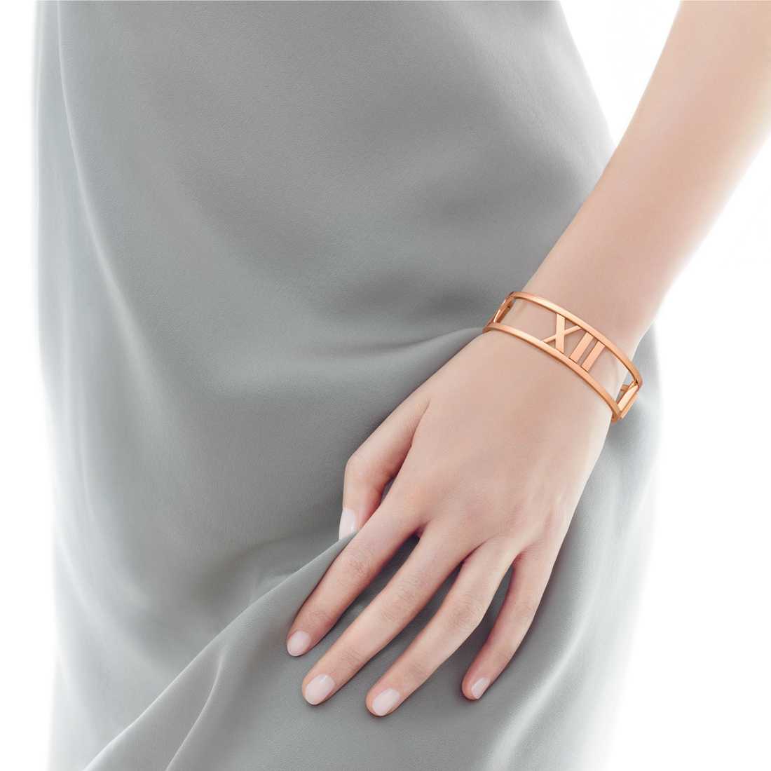 Tiffany's Atlas Medium Bangle Rose Gold