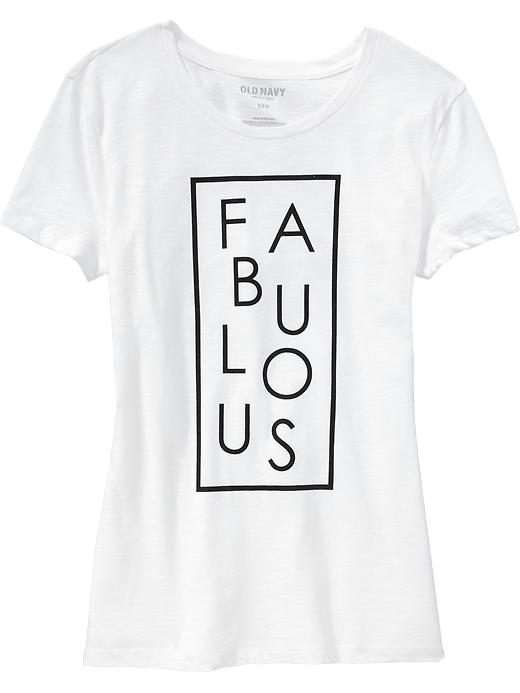 Old Navy Fabulous Graphic Slub-Knit Tee