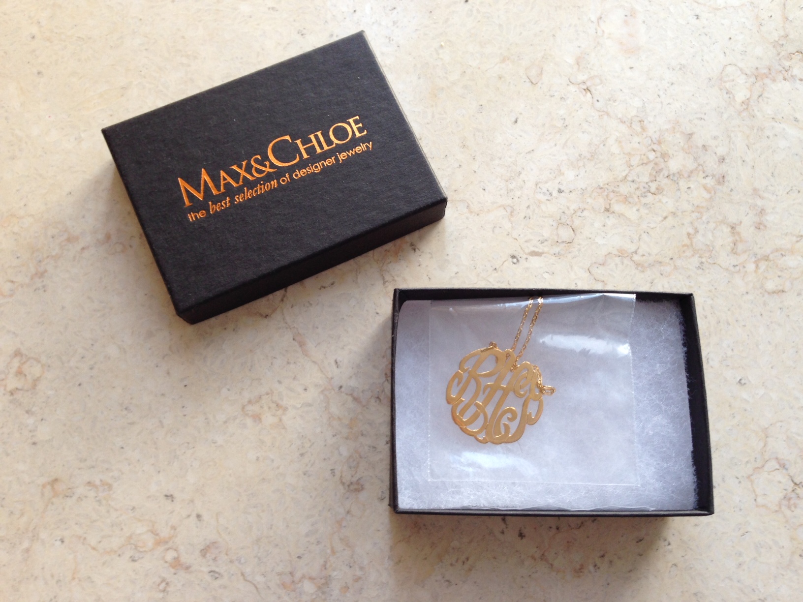 Max & Chloe Monogram Necklace
