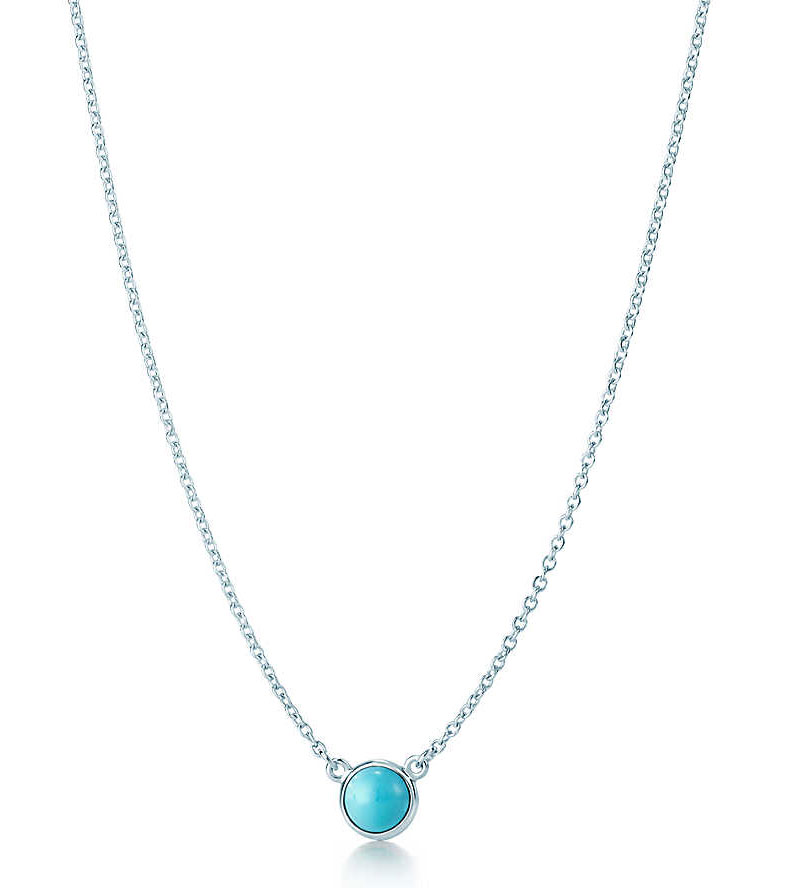 Tiffany's Elsa Peretti Color by the Yard Turquoise Pendant Necklace
