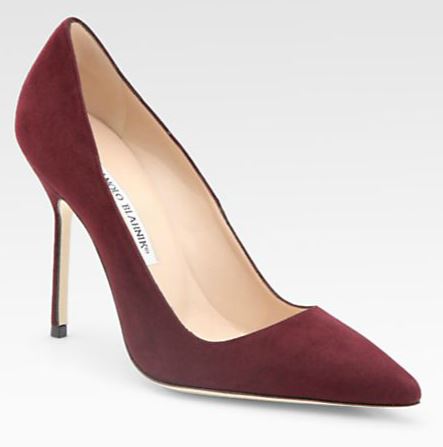 Manolo Blahnik BB Pumps - Burgundy