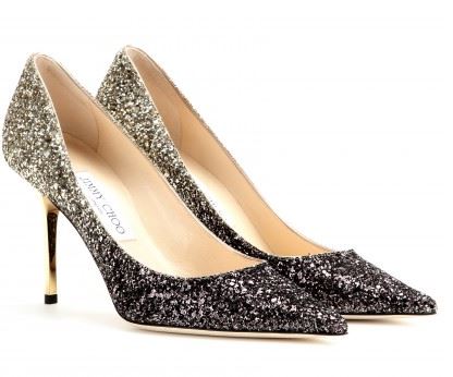 Gold glitter jimmy on sale choo