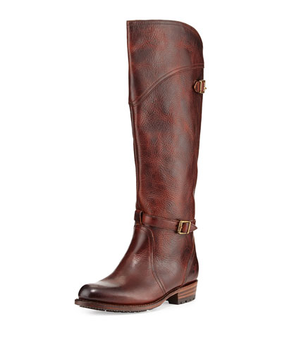 Frye Dorado Buckled Leather Riding Boot