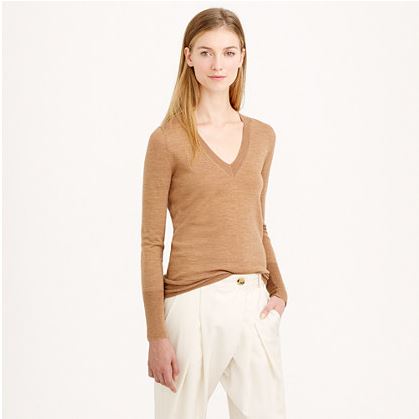 Jcrew merino wool vneck sweater