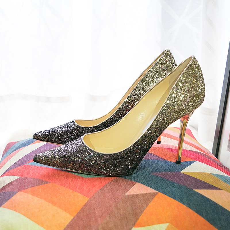 Jimmy Choo Degrade Glitter Abel Pumps